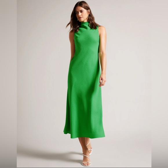 Ted Baker London Dresses & Skirts - NWT Ted Baker Eleanar Cowl Neck Sleeveless Midi Slip Dress SIZE 2